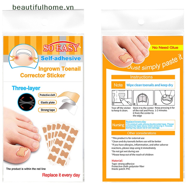 Set 50 Miếng Dán Chỉnh Sửa Móng Chân Tiện Dụng