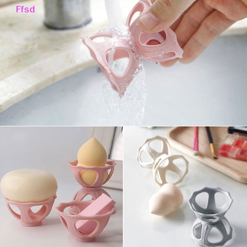 {Ffsd} Set 3 Giá Đỡ Mút Trang Điểm Làm Đẹp Tiện Lợi