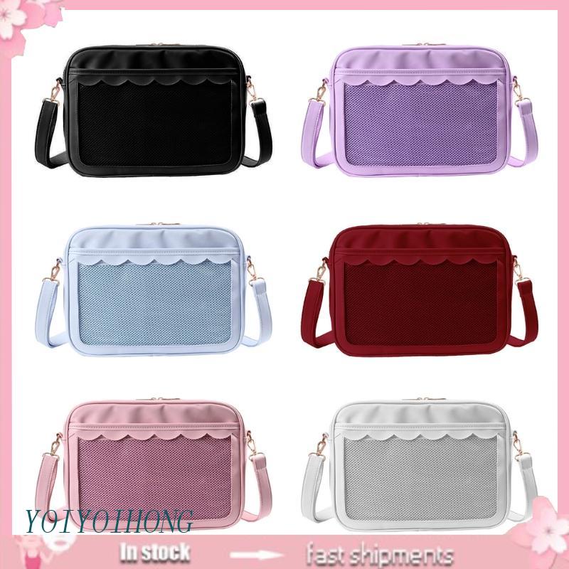 Túi Xách Da PU Trong Suốt Phong Cách Nhật Bản