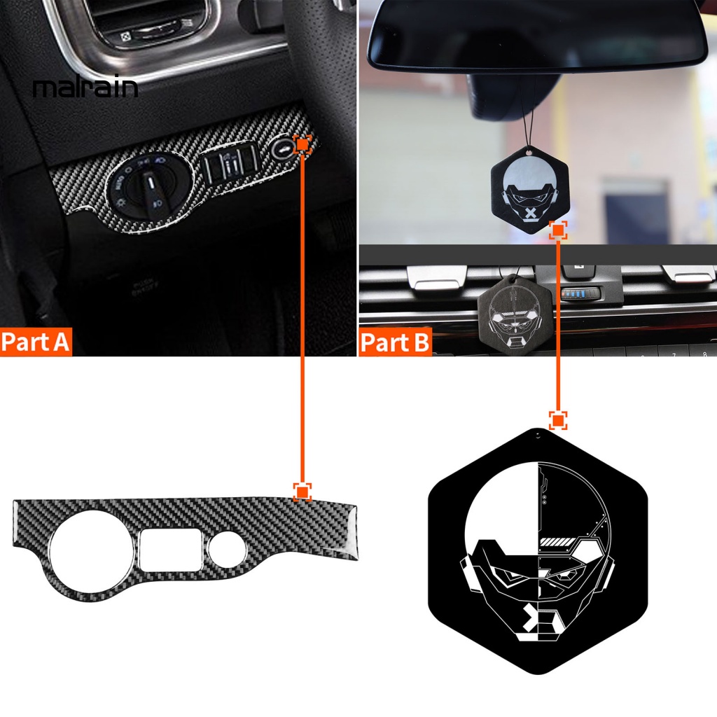 Miếng Dán Trang Trí Nội Thất Xe Hơi Dodge Charger 2011-2014 Bằng Sợi Carbon