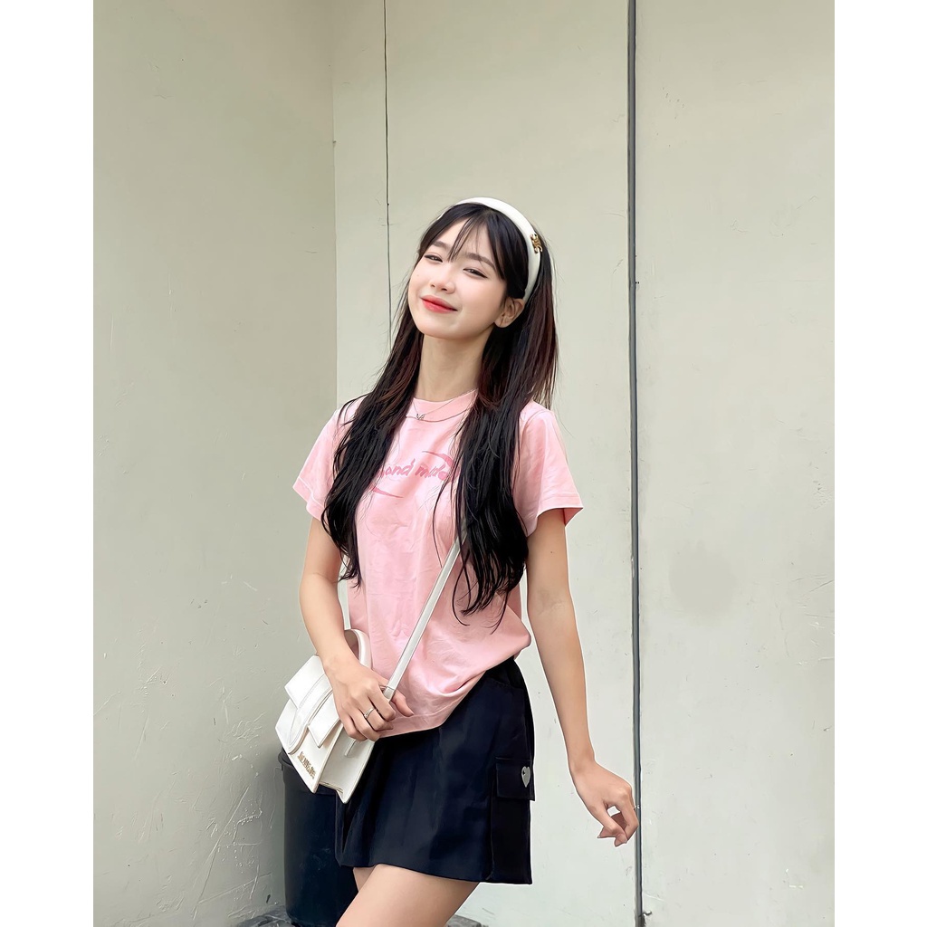 Áo baby tee MONÁ - TERRA, Áo phông baby tee nữ chất thun cotton co dãn hot trend | BigBuy360 - bigbuy360.vn