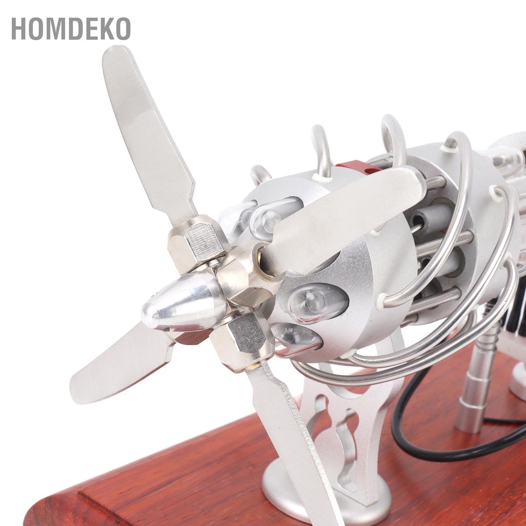 16 xi lanh Khí Nóng Động Cơ Stirling Giáo Dục Mô Hình Giảng Dạy Trang Trí Đồ Chơi Homdeko