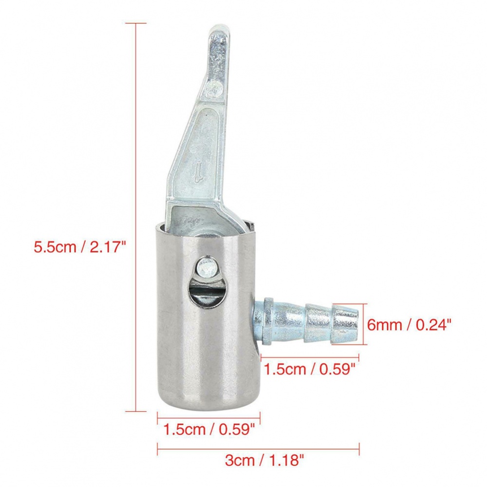 Set 1 / 2 Đầu Nối Bơm Lốp Xe 5.5cm X3cm X1.5cm