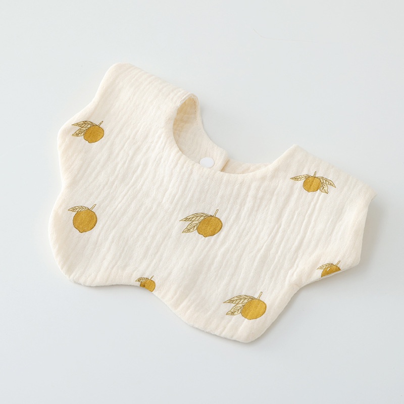 Yếm Ăn Vải Cotton Chống Thấm Nước Dành Cho Bé Sơ Sinh