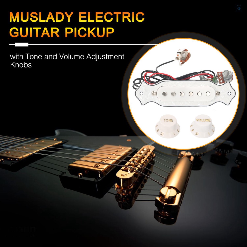 Bộ Pickup Chỉnh Âm Lượng Cho Đàn Guitar Điện Kèm Núm Vặn Điều Chỉnh Âm Lượng 6.35mm