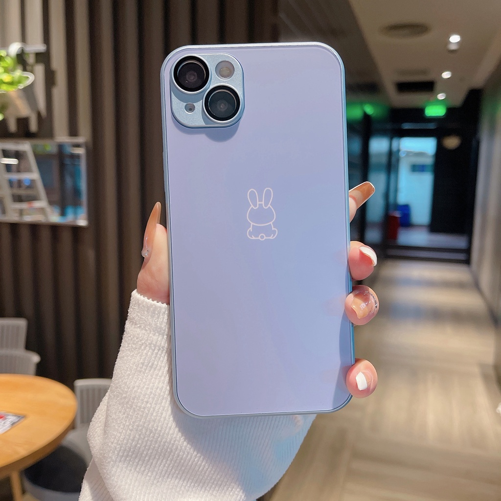 Ốp Điện Thoại Thời Trang Chống Sốc Màu Lạt Cho iPhone 11 12 13 14 PRO MAX XR XS 7 8 Plus