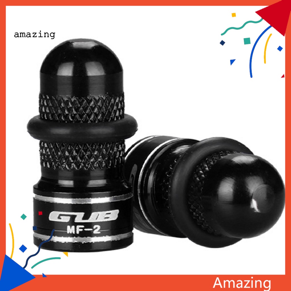 Bộ 2 Nắp Van Xe Đạp GUB MF-2 Chất Liệu Hợp Kim Nhôm Chống Bụi