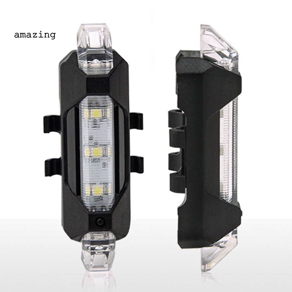 Đèn LED 5 Bóng Gắn Đuôi Xe Đạp Có Thể Sạc Lại Bằng Cổng USB