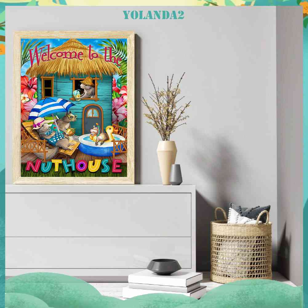 Tranh Đính Đá Kim Cương Toàn Bộ 5D DIY Hình Vẽ Chuột