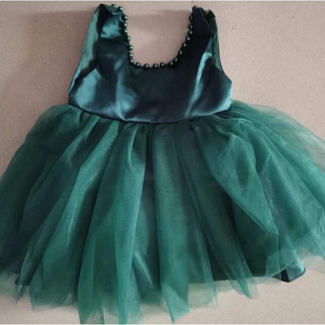 Đầm xòe công chúa NNJXD đính hoa và ngọc trai dễ thương cho bé gái 1-5 tuổi