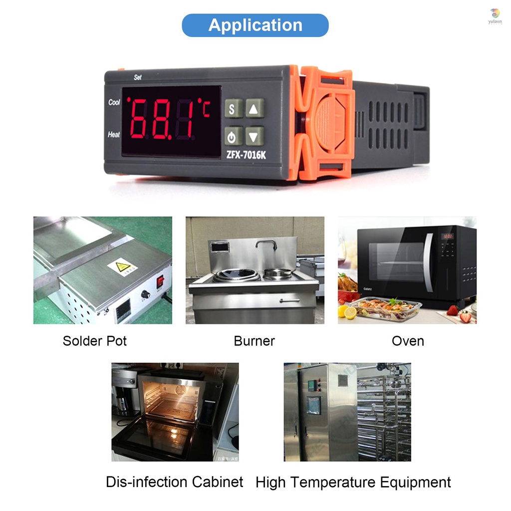 Bộ Điều Khiển Nhiệt Độ Kỹ Thuật Số Zf-7016K 30A Độ Chính Xác Cao Cho Tủ Lạnh