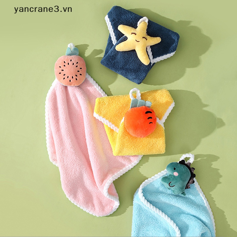 Khăn Lau Tay Vải Nhung San Hô Mềm Mại Thấm Hút Tốt 30 * 30cm {yancrane3.vn}