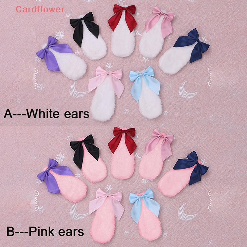 Kẹp Tóc Nơ Hình Thỏ Bông Phong Cách Lolita Mới