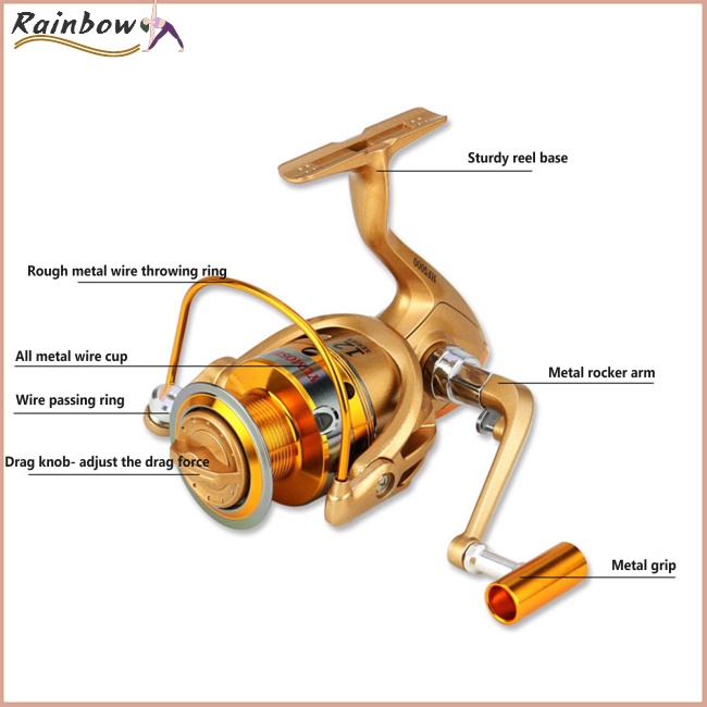 Máy Câu Cá Hf1000-9000 5.5: 1 4.1: 1 13 Bi Chuyên Nghiệp