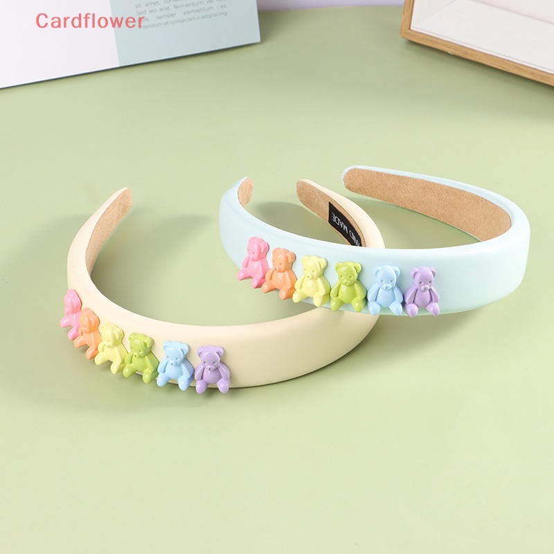 Băng Đô Cài Tóc Bằng Xốp Hình Gấu Màu Kẹo Cho Nữ