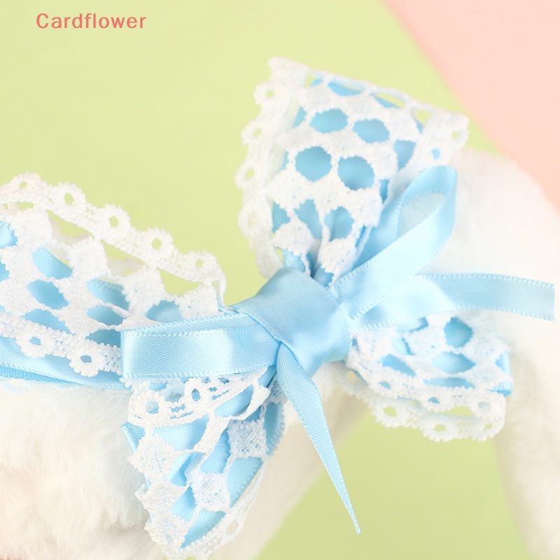 < Cardflower > Băng Đô Cài Tóc Tai Cún Hoạt Hình Bằng Lông Nhung Dễ Thương Làm Quà Tặng Mới Gui Có Tai To