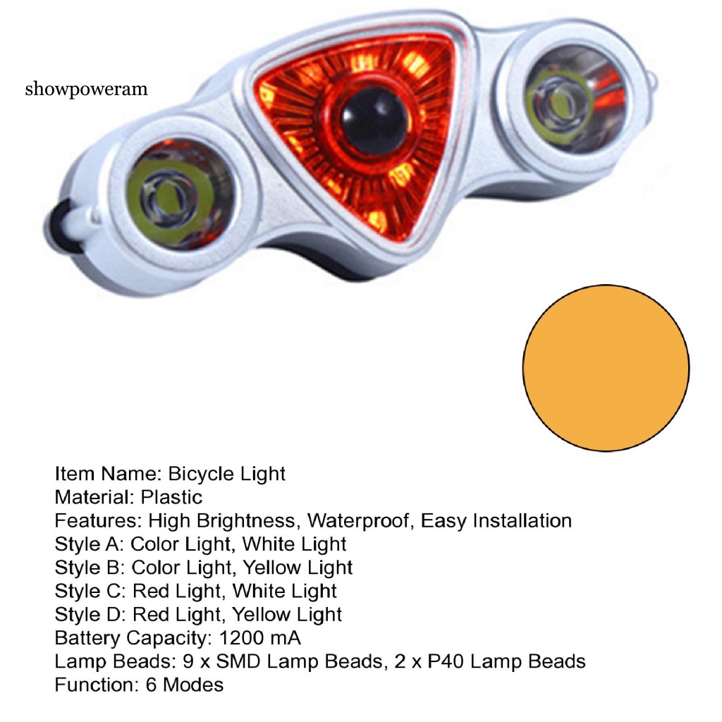 1 Bộ Đèn Đuôi Xe Đạp 11 SMD Có Kẹp Xoay Được Tiện Dụng