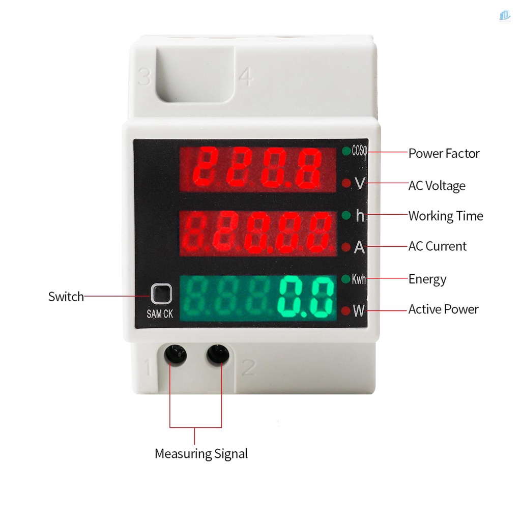 Đồng Hồ Đo Điện Áp Kỹ Thuật Số Đa Năng AC80-300V 100A (s2mwvn)