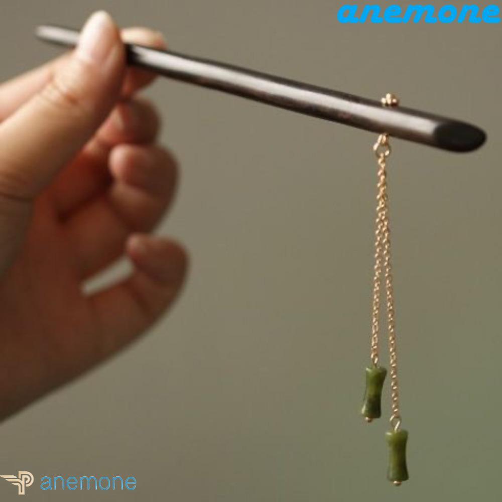 Trâm Cài Tóc Bằng Gỗ Phối Tua Rua Phong Cách Trung Hoa Cổ Điển Thời Trang