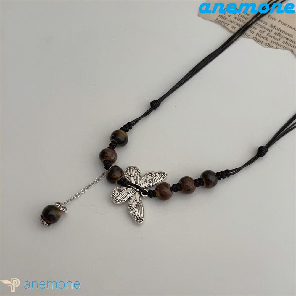 Vòng Cổ Hạt Cườm Bằng Đồng Thiết Kế Dân Tộc Trung Hoa Thủ Công Thời Trang