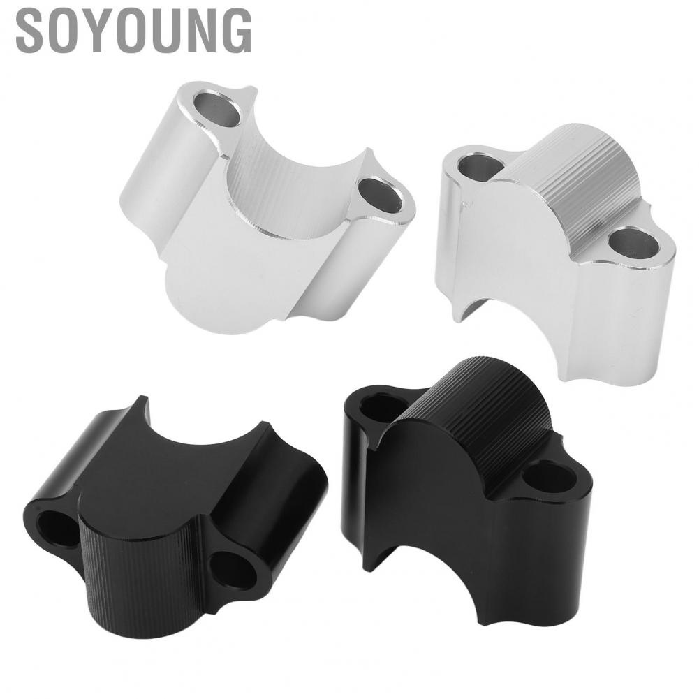 Soyoung 7/8in Handlebar Risers  Dirt Bike Handlebar Mount Clamp Wearproof Universal  for TRX450 TRX400 TRX350