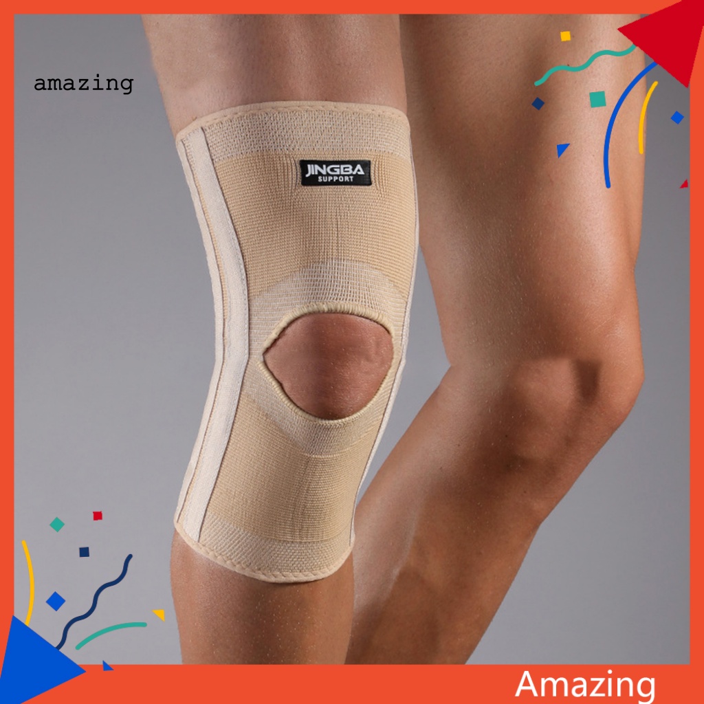 1 Băng Quấn Bảo Vệ Đầu Gối Bằng Nylon Thấm Hút Mồ Hôi Khi Chạy Bộ