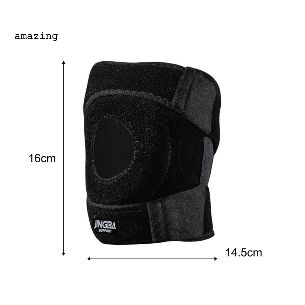 1 Đai Quấn Bảo Vệ Đầu Gối Gọn Nhẹ Màu Đen Tự Điều Chỉnh Siêu Bền Hỗ Trợ Luyện Tập Thể Hình