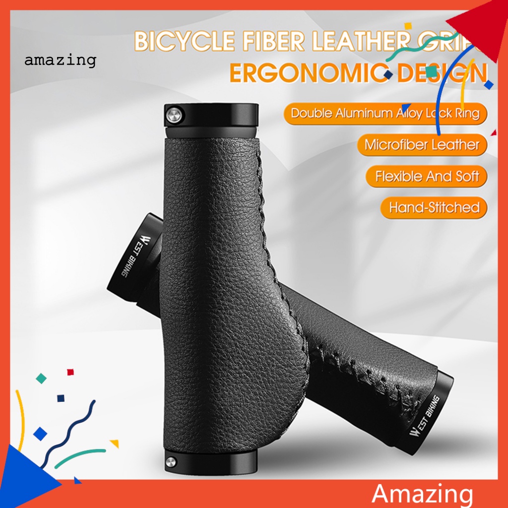 1 Cặp Vỏ Bọc Tay Lái Xe Đạp Gọn Nhẹ Thoáng Khí Chống Lão Hóa