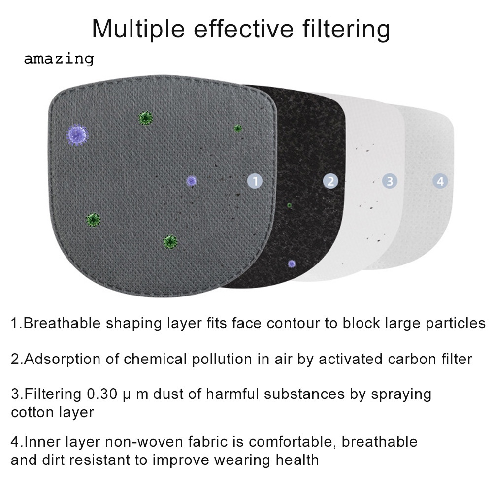 Khăn Choàng Cổ Kiêm Khẩu Trang Mềm Mại Thoáng Khí Kèm Đồ Lọc Tiện Dụng Khi Chơi Thể Thao