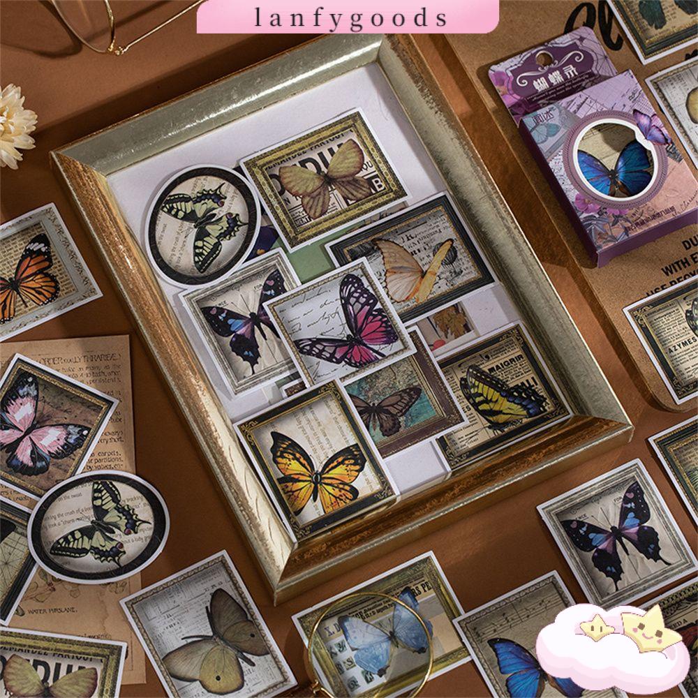 Bộ 40 Miếng Dán Trang Trí Sổ Tay / Nhật Ký Hình Nấm / Hoa Xinh Xắn