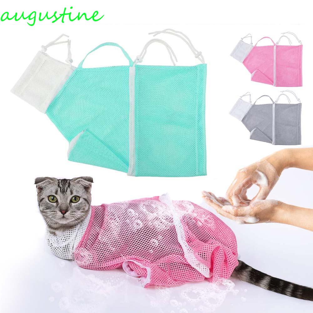 Túi Lưới Tắm Cho Mèo Chống Cắn Đa Chức Năng Giữ Sạch Tai