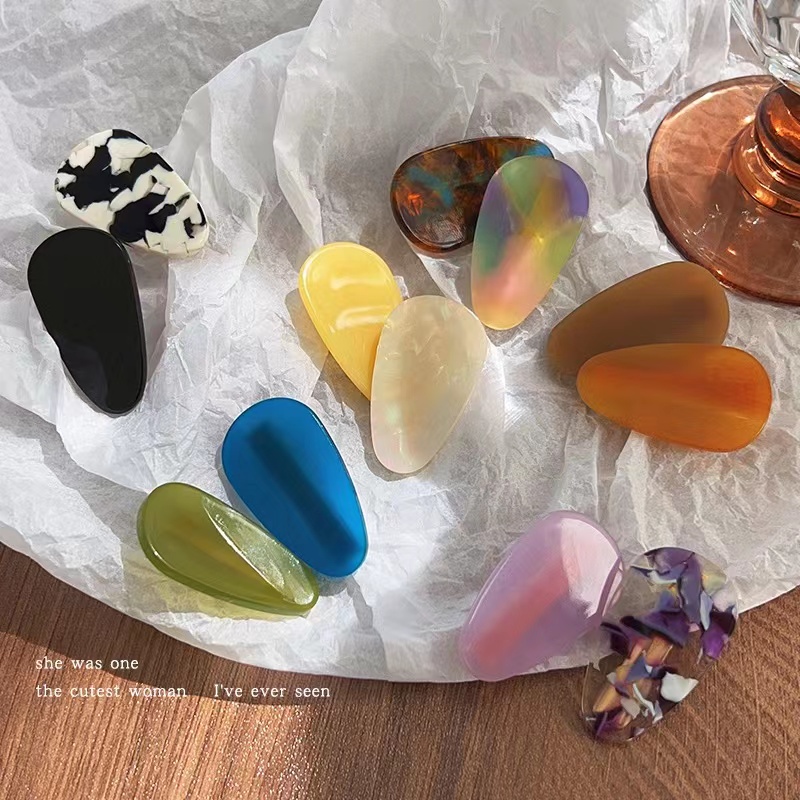 Kẹp Tóc Mái Mỏ Vịt Màu Hổ Phách Axit Amin bangs Cao Cấp - Cấp Độ Mềm Mại Cho Nữ