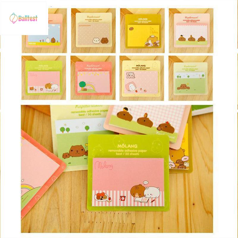 💜Giấy note hình chữ nhật hoạt hình cute, giấy ghi chú dễ thương đồ dùng học tập làm quà tặng học sinh giá rẻ