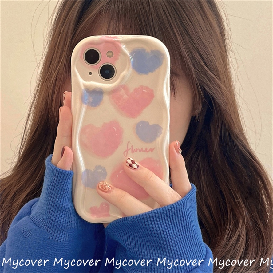 Ốp Điện Thoại Silicon Mềm Họa Tiết Tranh Sơn Dầu Màu Hồng Cho iPhone 14 13 12 11 Pro Max X XR Xs Max 6 7 8 Plus