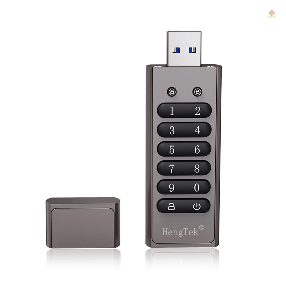 Ổ Đĩa U USB 3.0 nicephoto 32GB 256-bit Có Mật Khẩu An Toàn Màu Xám