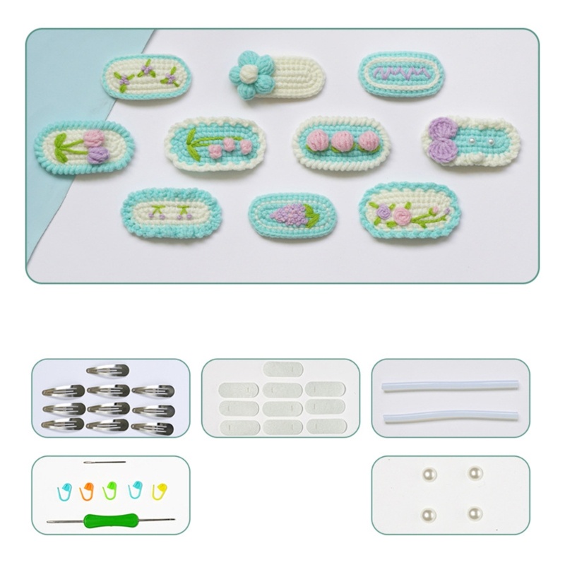 Kẹp Tóc Đan Móc Thủ Công Thời Trang Cho Nữ