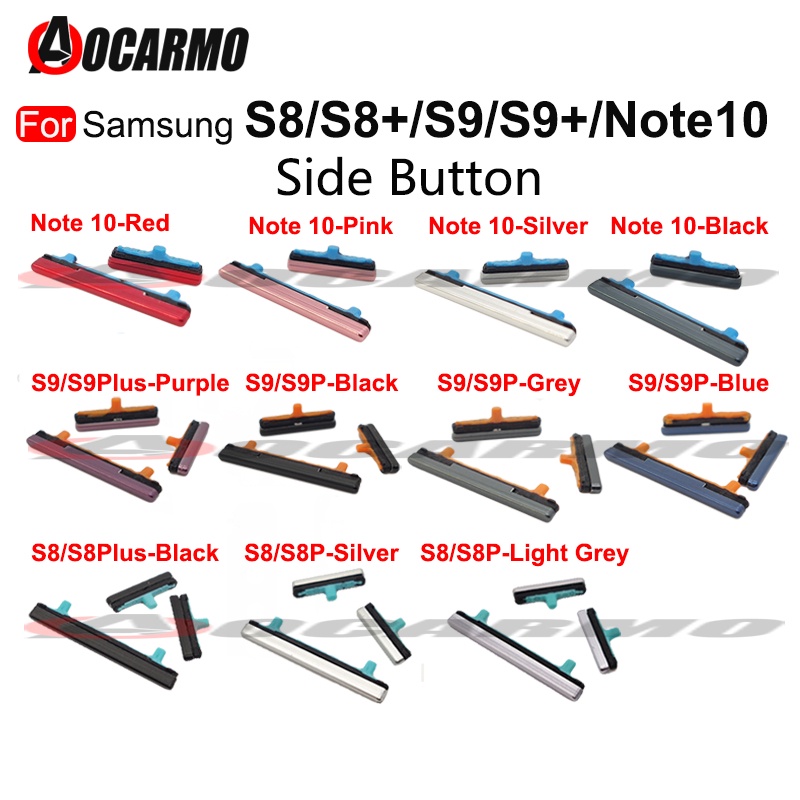 Nút Nguồn Tăng Giảm Âm Lượng Thay Thế Chuyên Dụng Cho Samsung Galaxy S8 S9 S10 Plus S8 + S9 + Note 10