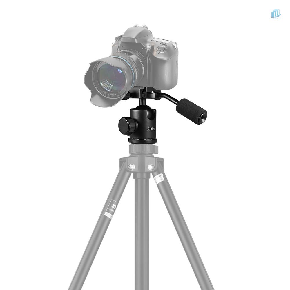 Đầu Bi Andoer Xoay 360 Độ Với Lỗ Vít 1 / 4inch 3 / 8inch Cho Máy Ảnh DSLR Max. 15kg