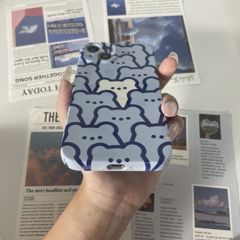 Ốp Điện Thoại In Hình Gấu Graffiti Hoạt Hình Dễ Thương Bảo Vệ Toàn Diện Cho Apple Iphone Promax 14 1213 11ins