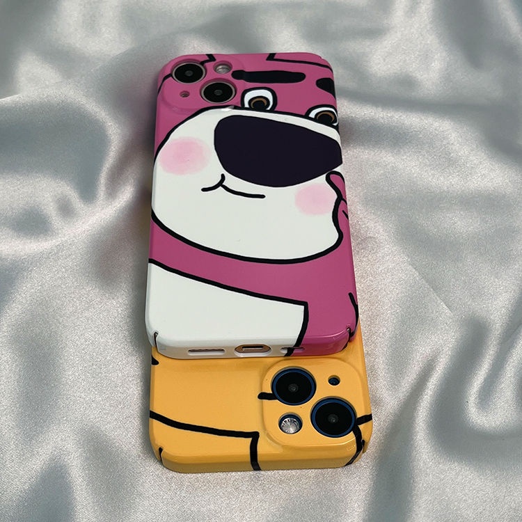 Ốp Điện Thoại Cứng In Hình Gấu / Dâu Tây Cho Iphone12 1378 / 11 xr14p xs