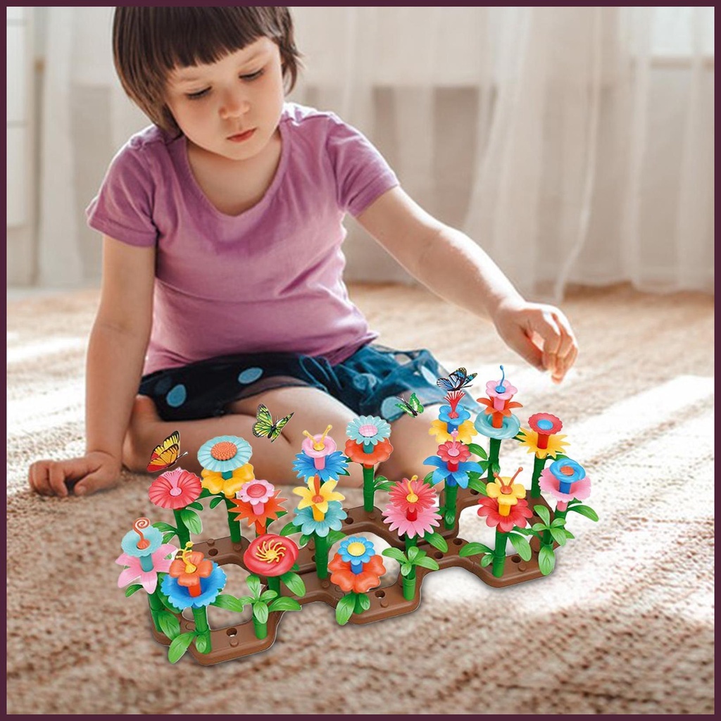 Bộ Đồ Chơi Khối Xếp Chồng Lên Nhau Dùng Làm Vườn Hoa / Tòa Nhà