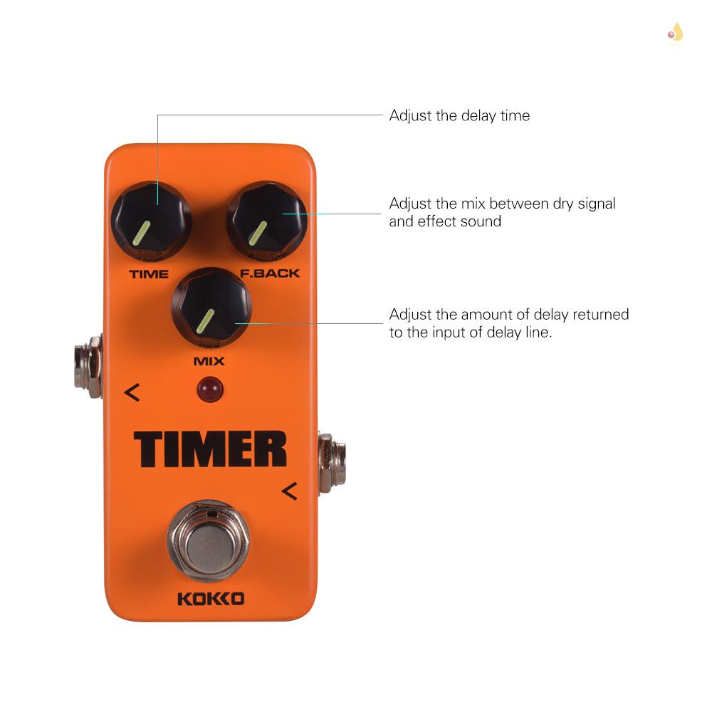 Bàn Đạp Hiệu Ứng Kỹ Thuật Số MINI KOKKO FD2 Cho Guitar Điện