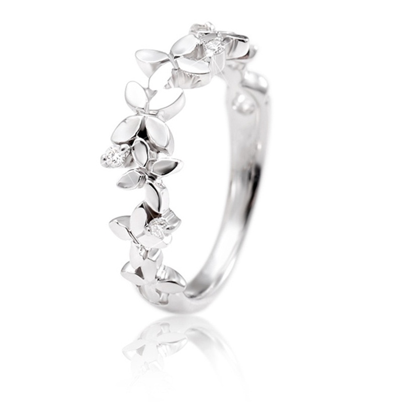 Nhẫn Hình Hoa Thời Trang Sang Trọng Cho Nữ