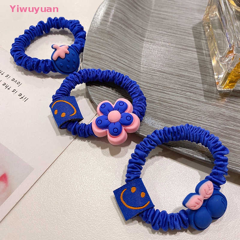 Dây Buộc Tóc Cao Su Co Giãn Mặt Cười Phong Cách Hàn Quốc Handmade Mới