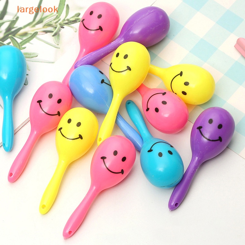 Bộ 5 Bóng Lục Lạc Hình Mặt Cười Hoạt Hình Nhiều Màu Sắc Vui Nhộn Cho Bé