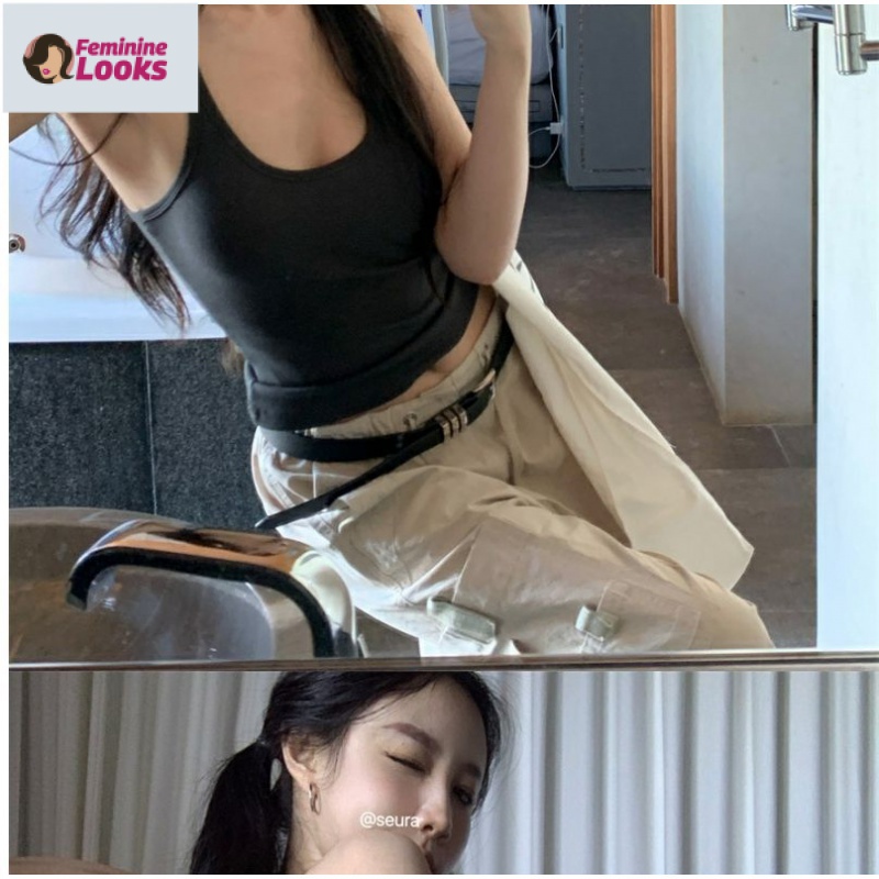 Áo Hai Dây Dáng Ôm Thời Trang Quyến Rũ Cho Nữ