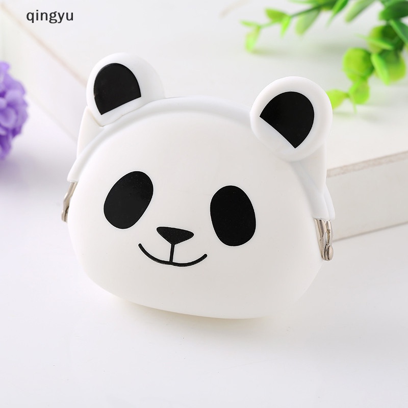 Qingyu Túi Đựng Tiền Xu / Tai Nghe Mini Bằng Silicon Hình Động Vật Dễ Thương Dùng Cho Trường Học / Làm Quà Tặng