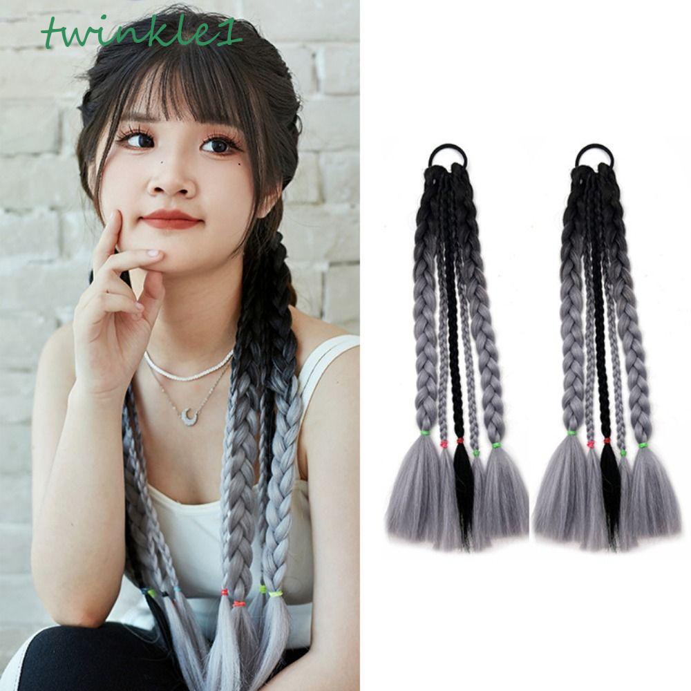 Bím Tóc Giả Thắt Bím Co Giãn Tự Nhiên Cho Nữ