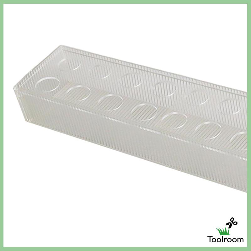 Lọ Hoa Bằng Acrylic Dáng Dài Kẻ Sọc Dọc Trang Trí Trung Tâm