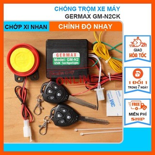 Chống trộm xe máy tự lắp 2 remote kết hợp chìa, có xi nhan GM-N2CK
